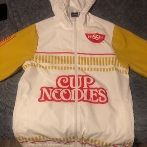 Nissin Cup Noodles Jacket in White and Yellow